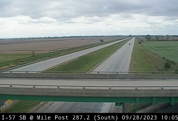 I-57 SB at Mile Post 287.2 (#3024) - S Traffic Camera