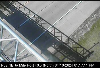 I-39 NB at Mile Post 49.50 (#3012) - N Traffic Camera