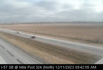 I-57 SB at Mile Post 324 (#3011) - N Traffic Camera