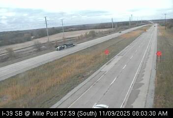 Traffic Cam I-39 SB at Mile Post 57.59 (#3014) - S Player