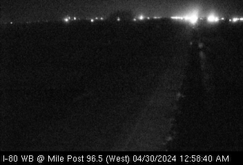 I-80 WB at Mile Post 96.50 (#3006) - W Traffic Camera