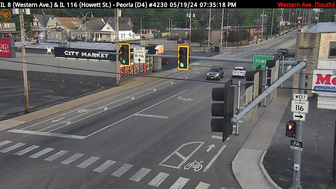 Traffic Cam IL 8 (Western Ave.) at IL 116 (Howett St.) (#4230) - S Player