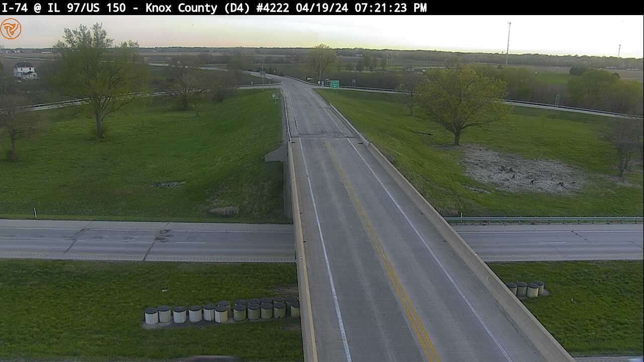 Traffic Cam I-74 at IL 97/US 150 (Exit 54) (#4222) - S Player