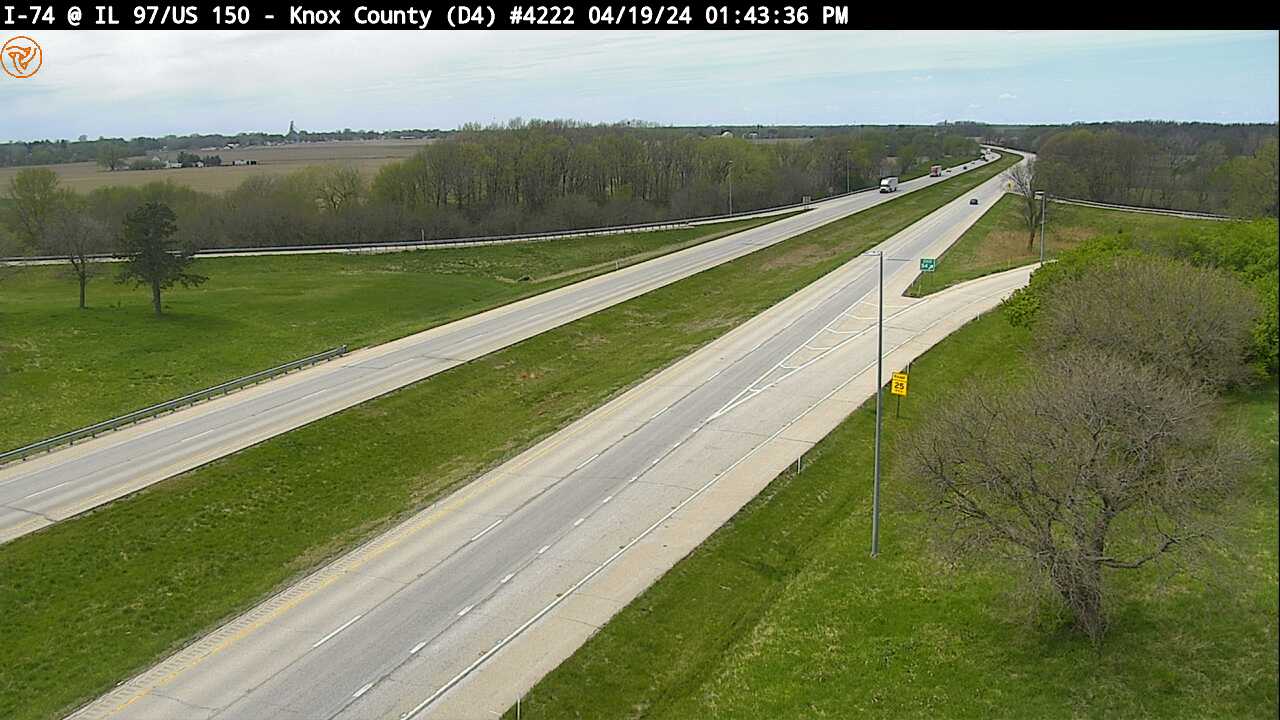 Traffic Cam I-74 at IL 97/US 150 (Exit 54) (#4222) - W Player
