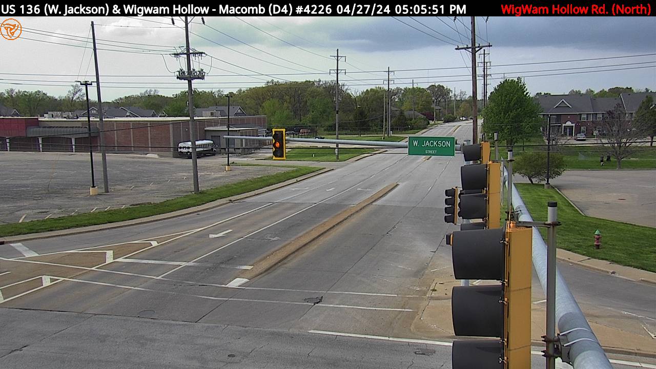 Traffic Cam US 136 (W. Jackson St.) at Wigwam Hollow Rd. (#4226) - N Player