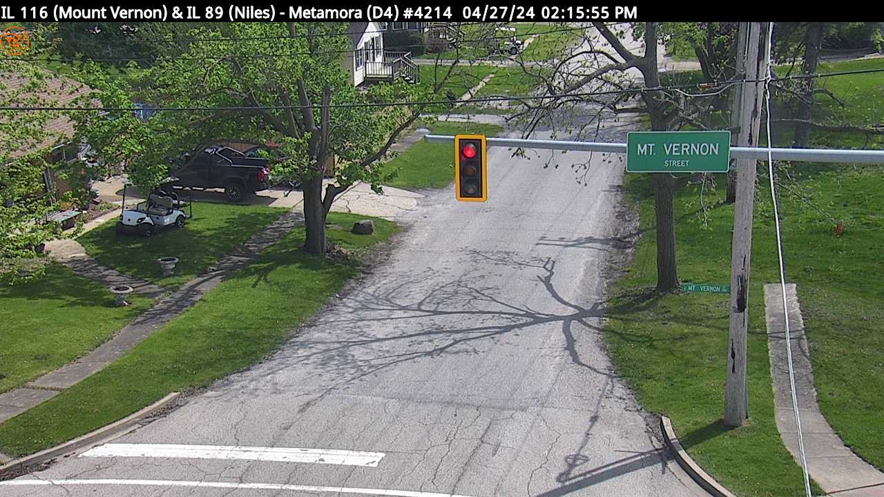 IL 116 (Mount Vernon St.) at IL 89 (Niles Ave.) (#4214) - S Traffic Camera