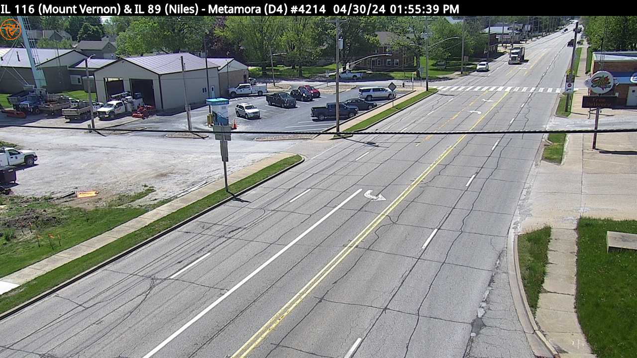 IL 116 (Mount Vernon St.) at IL 89 (Niles Ave.) (#4214) - W Traffic Camera