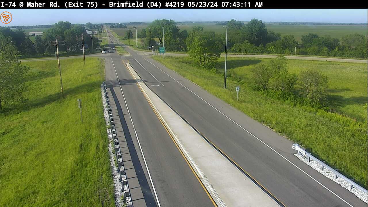 Traffic Cam I-74 at Maher Rd. (Exit 75) (#4219) - S Player