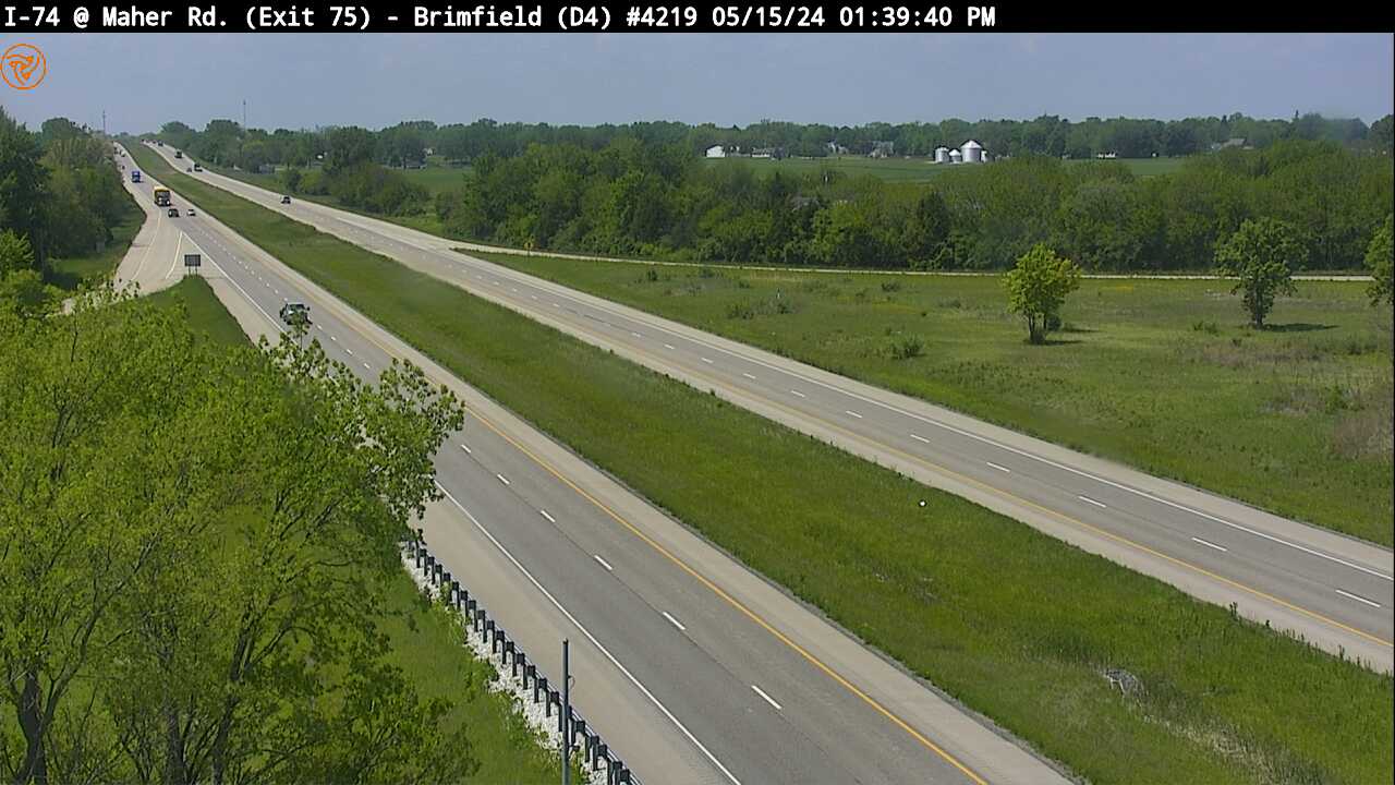 Traffic Cam I-74 at Maher Rd. (Exit 75) (#4219) - W Player