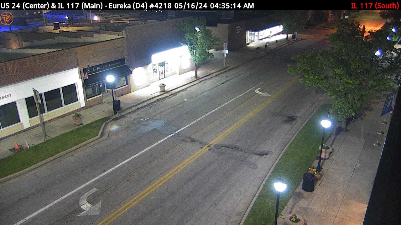 Traffic Cam US 24 (Center St.) at IL 117 (Main St.) (#4218) - S Player