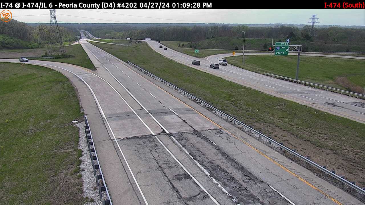 Traffic Cam I-74 at I-474/IL 6 (#4202) - S Player