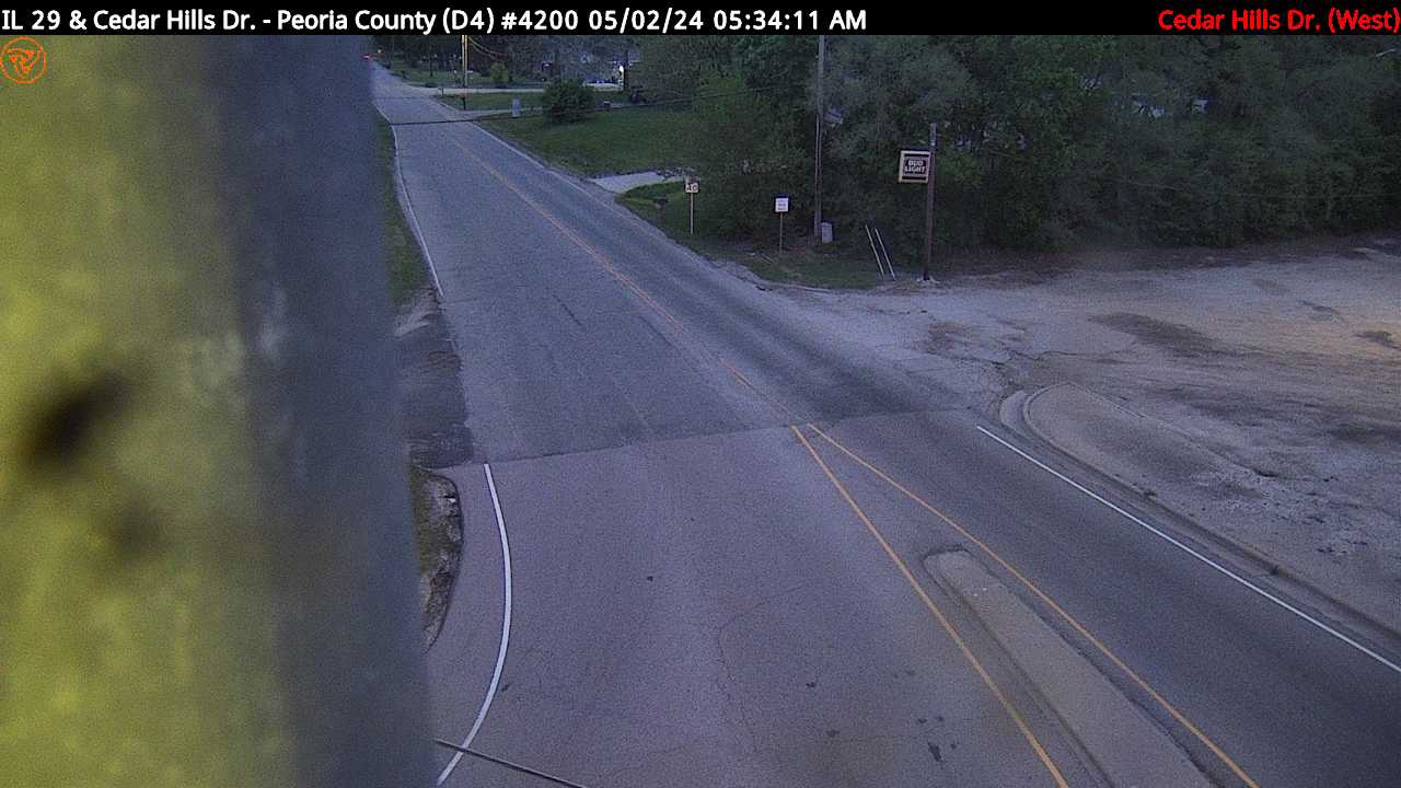 IL 29 at Cedar Hills Dr. (#4200) - W Traffic Camera