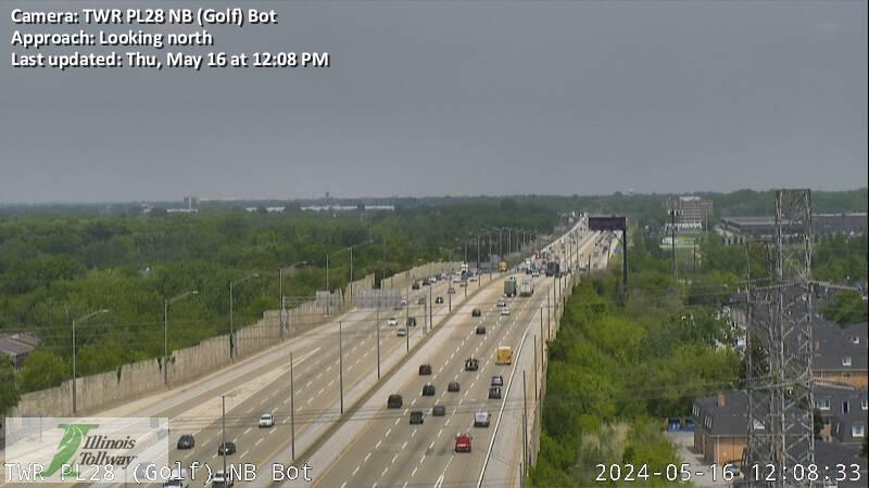 I-294 at Golf Road - N Traffic Camera