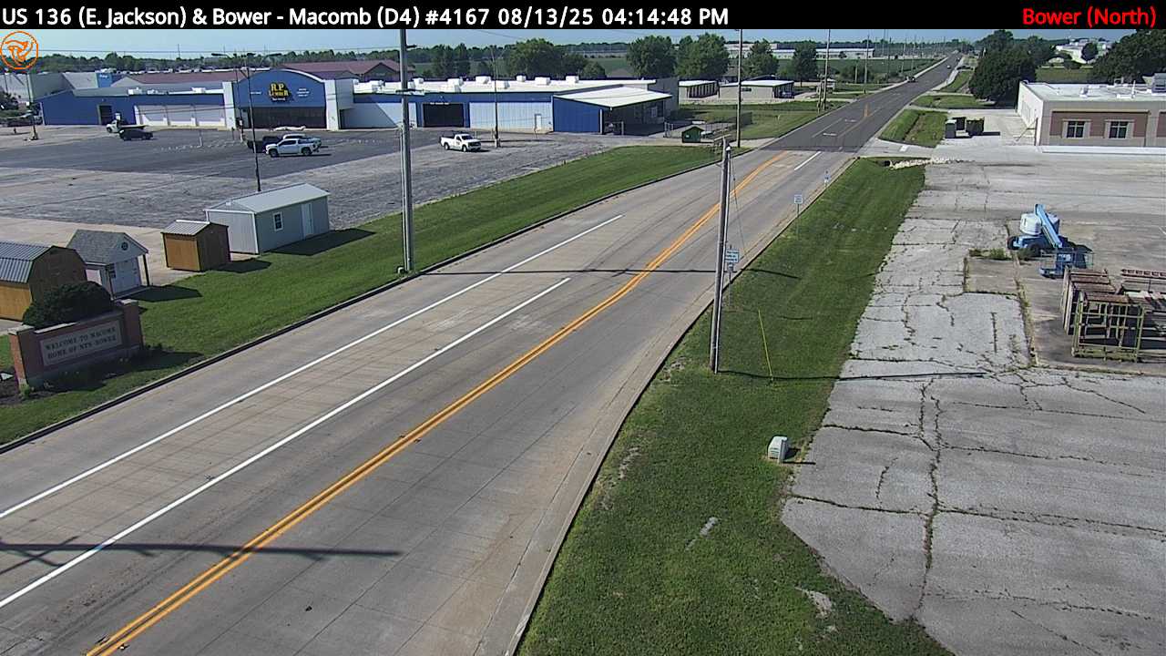 Traffic Cam US 136 (Jackson St.) at Bower Rd. (#4167) - N Player