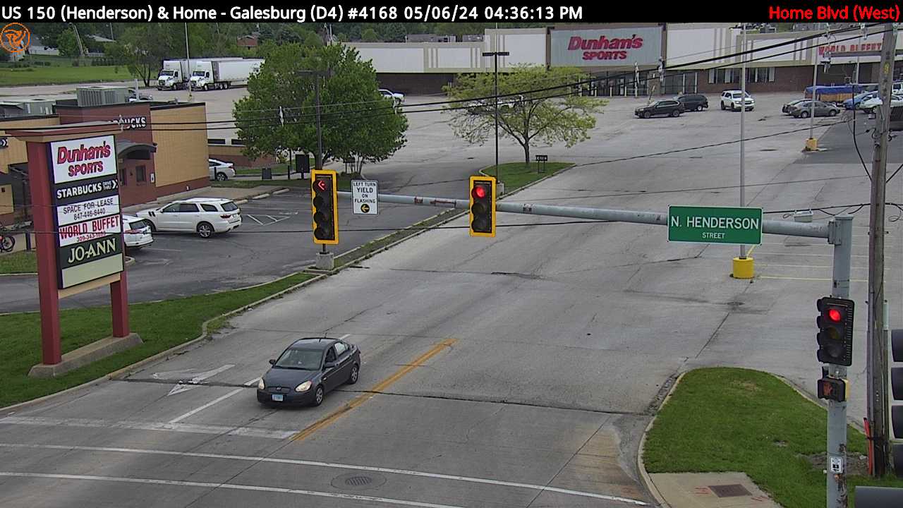 Traffic Cam US 150 (Henderson St.) at Home Blvd. (#4168) - W Player