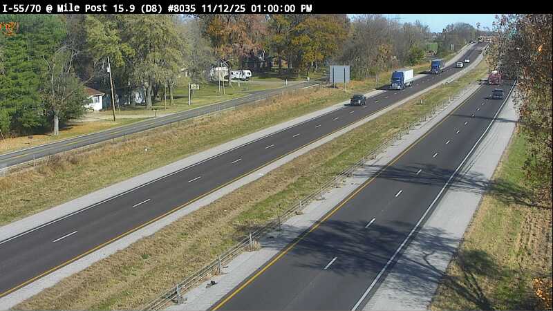 Traffic Cam I-55/70 at Milepost 15.9 (#8035) - E Player