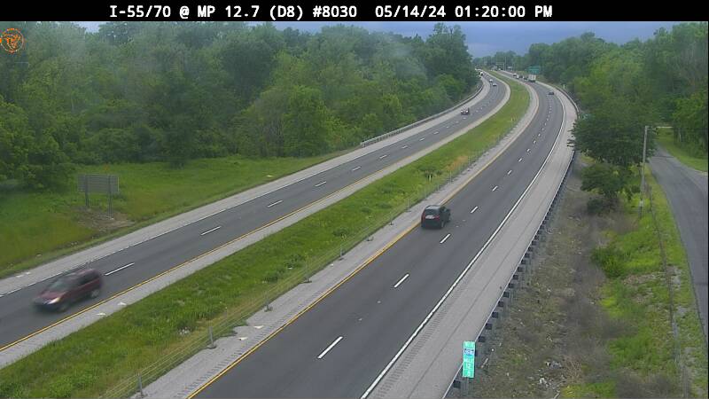 I-55/70 at Milepost 12.7 (#8030) - E Traffic Camera