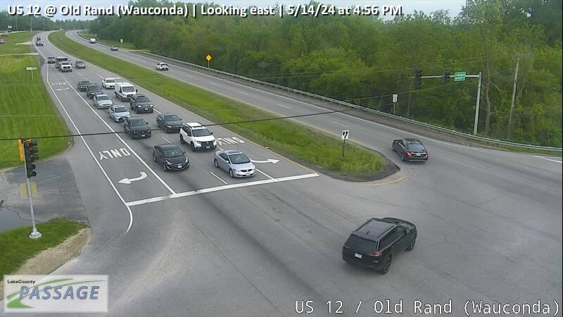 US 12 at Old Rand (Wauconda) - E Traffic Camera