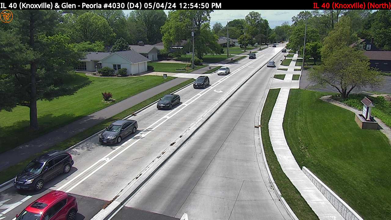 IL 40 (Knoxville Ave.) at Glen Ave. (#4030) - N Traffic Camera