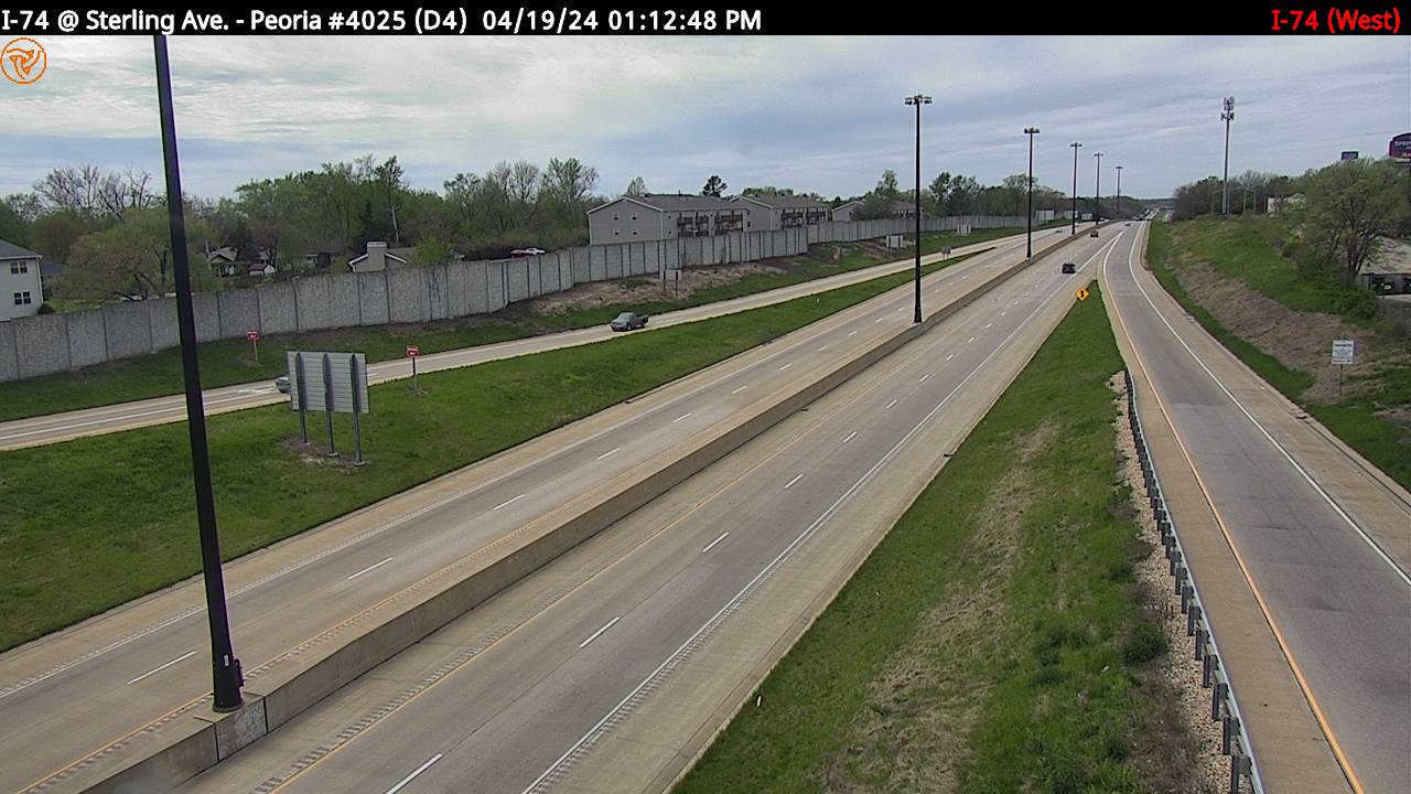 Traffic Cam I-74 at Sterling Ave. (#4025) - W Player