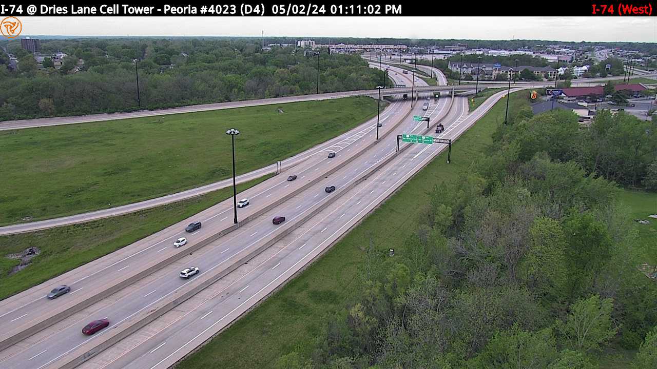 Traffic Cam I-74 at Dries Lane Tower (#4023) - W Player