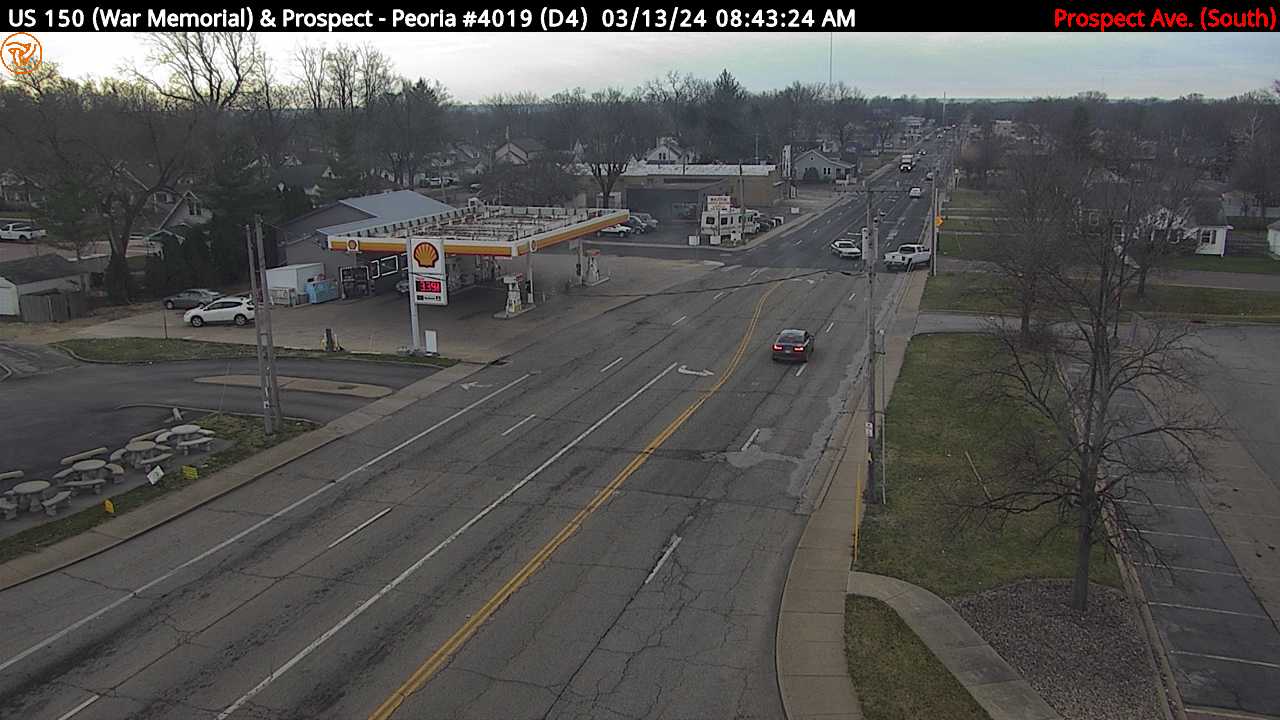 Traffic Cam US 150 (War Memorial Dr.) at Prospect Rd. (#4019) - S Player