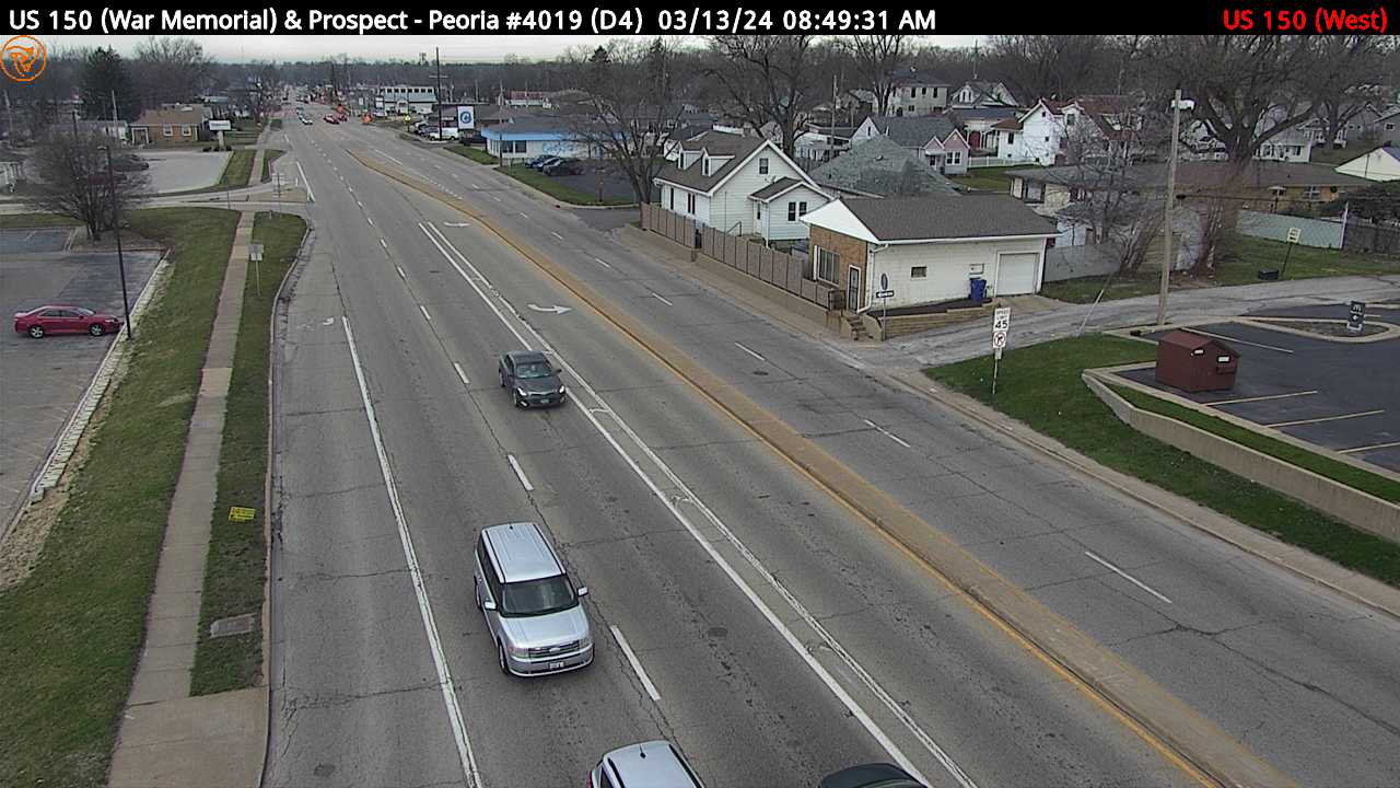 Traffic Cam US 150 (War Memorial Dr.) at Prospect Rd. (#4019) - W Player