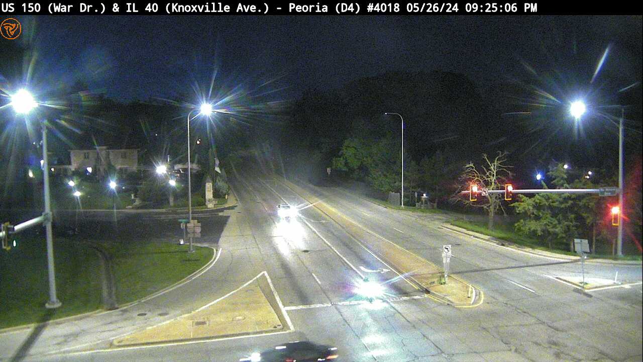 Traffic Cam US 150 (War Dr.) at IL 40 (Knoxville Ave.) (#4018) - N Player