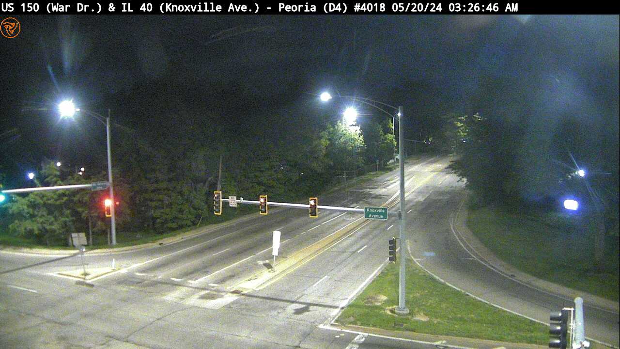 Traffic Cam US 150 (War Dr.) at IL 40 (Knoxville Ave.) (#4018) - E Player