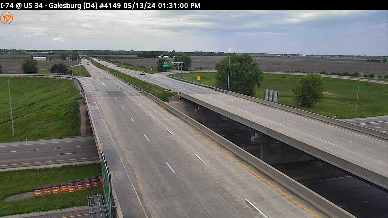 I-74 at US 34 (#4149) - S Traffic Camera
