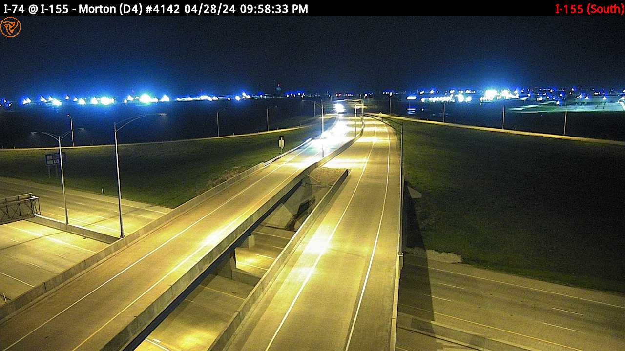 I-74 at I-155 (#4142) - S Traffic Camera