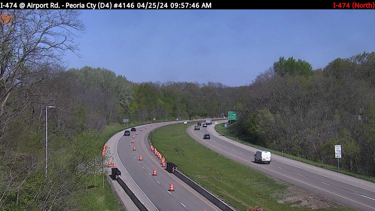 I-474 at IL 116 (Airport Rd.) (#4146) - N Traffic Camera