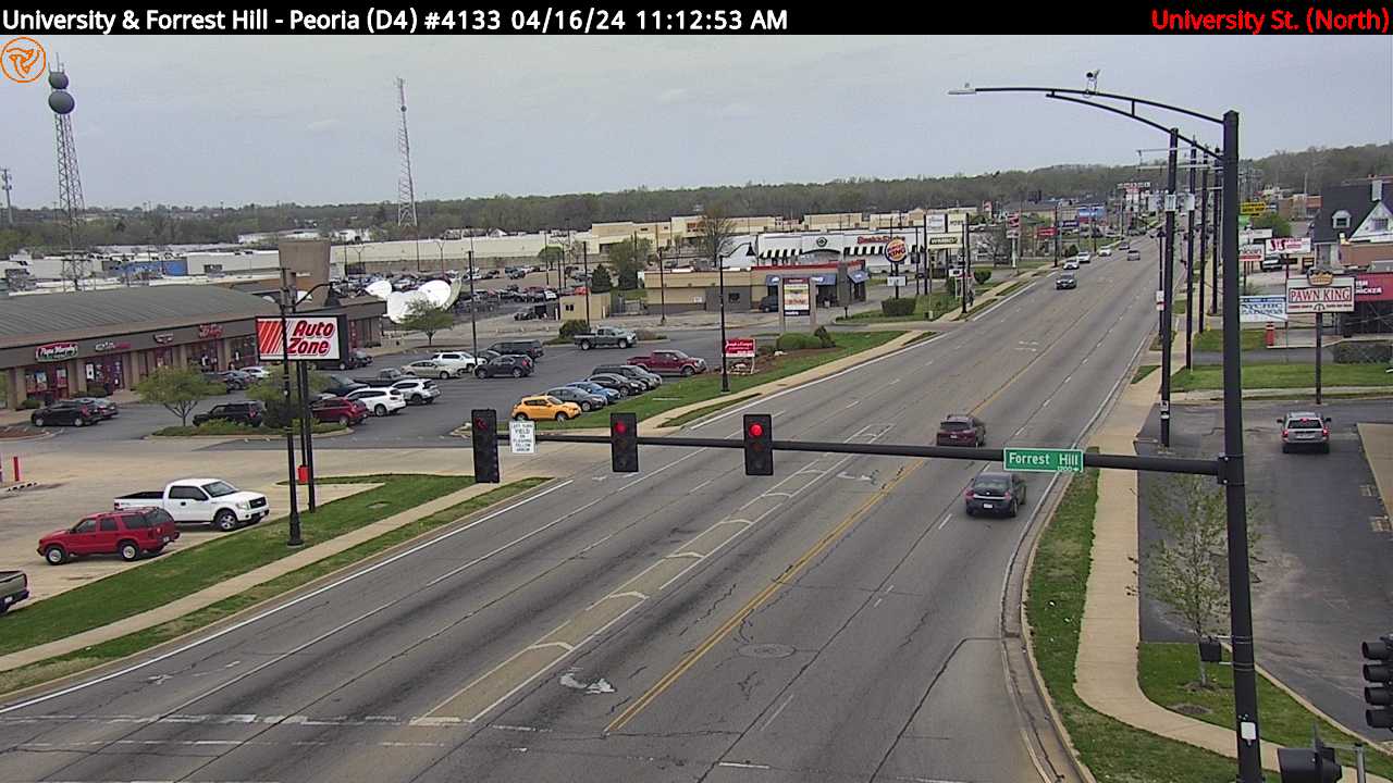 Traffic Cam University St. at Forrest Hill Ave. (#4133) - N Player