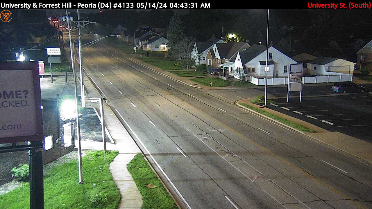 Traffic Cam University St. at Forrest Hill Ave. (#4133) - S Player