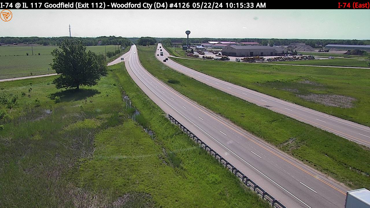Traffic Cam I-74 at Goodfield (Exit 112) (#4126) - E Player