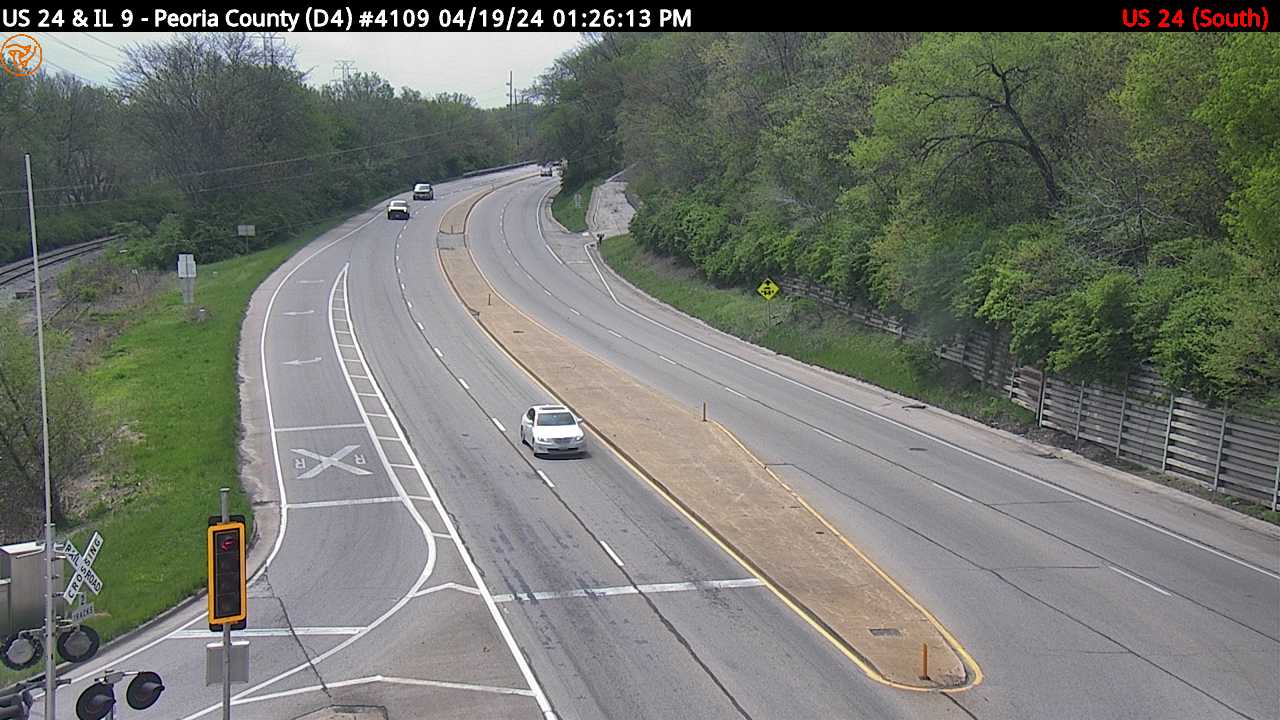 Traffic Cam US 24 at IL 9 Orchard Mines (#4109) - S Player