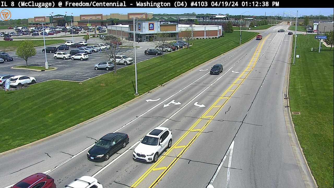 Traffic Cam IL 8 (McClugage Rd.) at Freedom Parkway/Centennial Dr. (#4103) - E Player