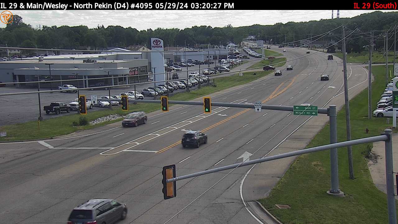 Traffic Cam IL 29 at N. Main St./ Wesley Rd. (#4095) - S Player