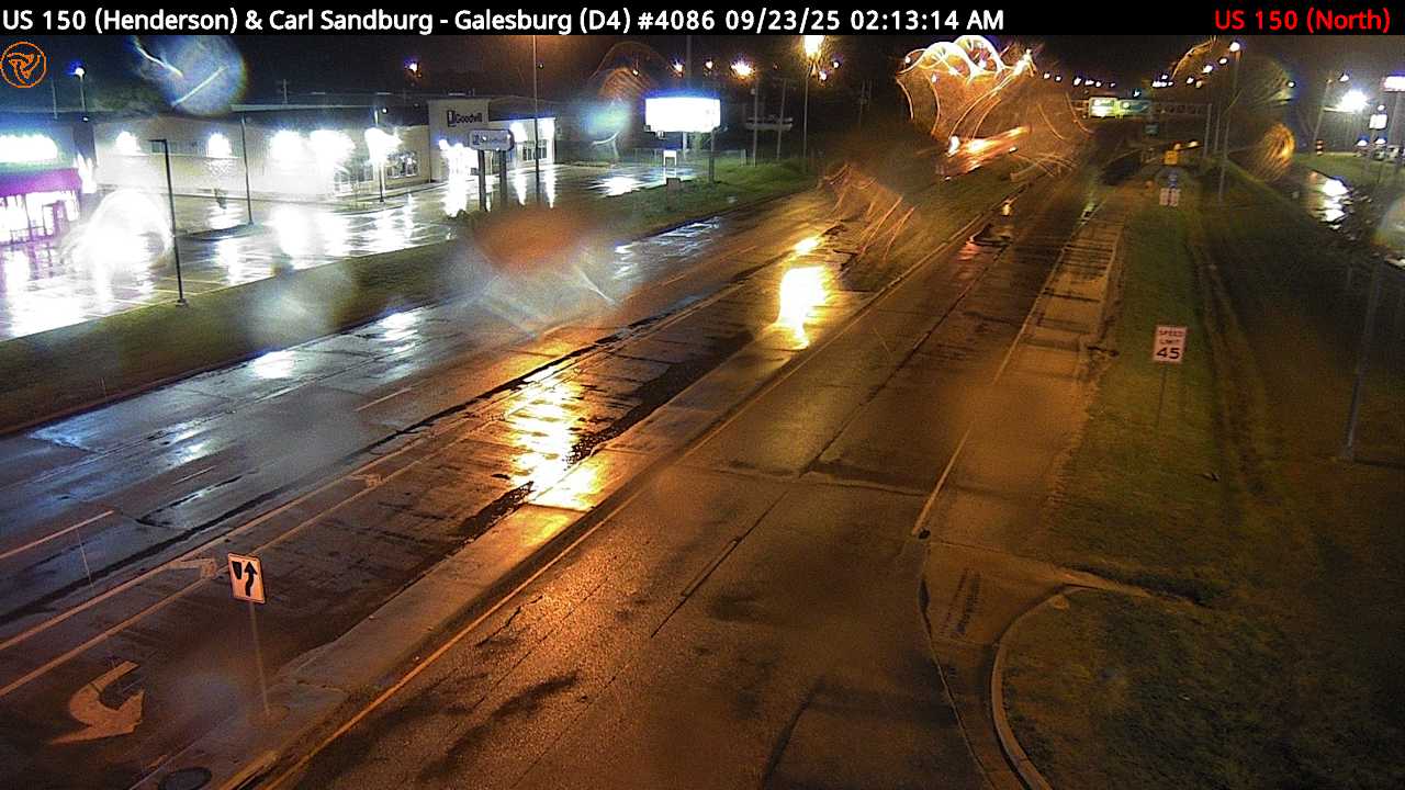 US 150 (Henderson St.) at Carl Sandburg Dr. (#4086) - N Traffic Camera