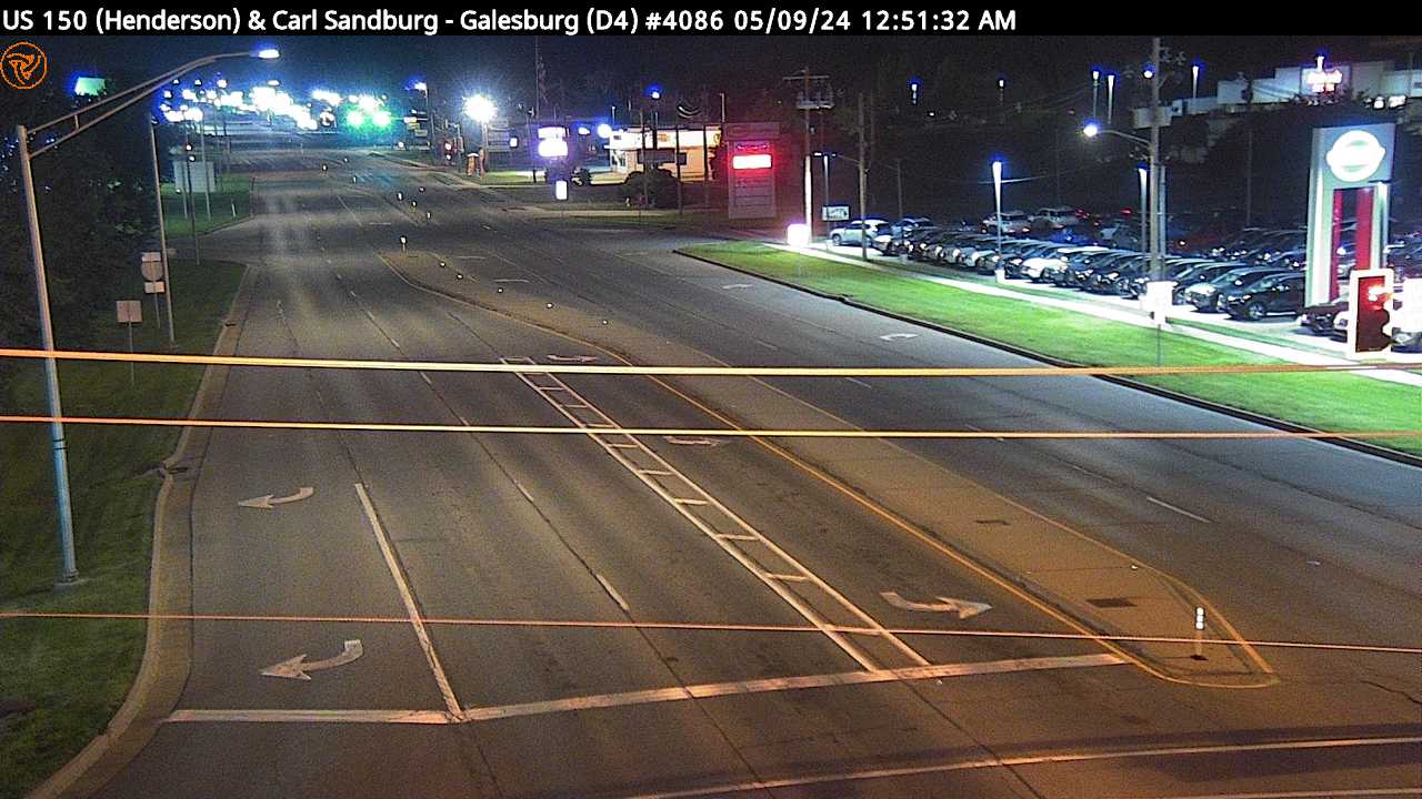 US 150 (Henderson St.) at Carl Sandburg Dr. (#4086) - S Traffic Camera