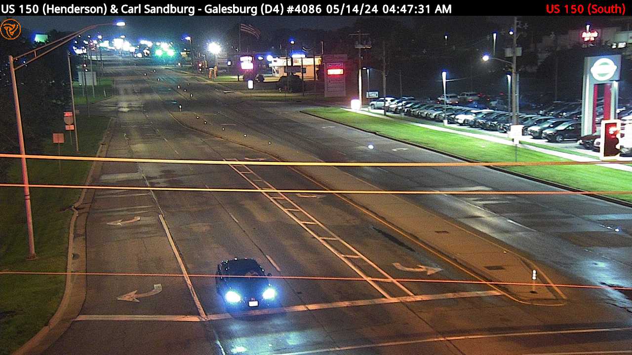 Traffic Cam US 150 (Henderson St.) at Carl Sandburg Dr. (#4086) - W Player