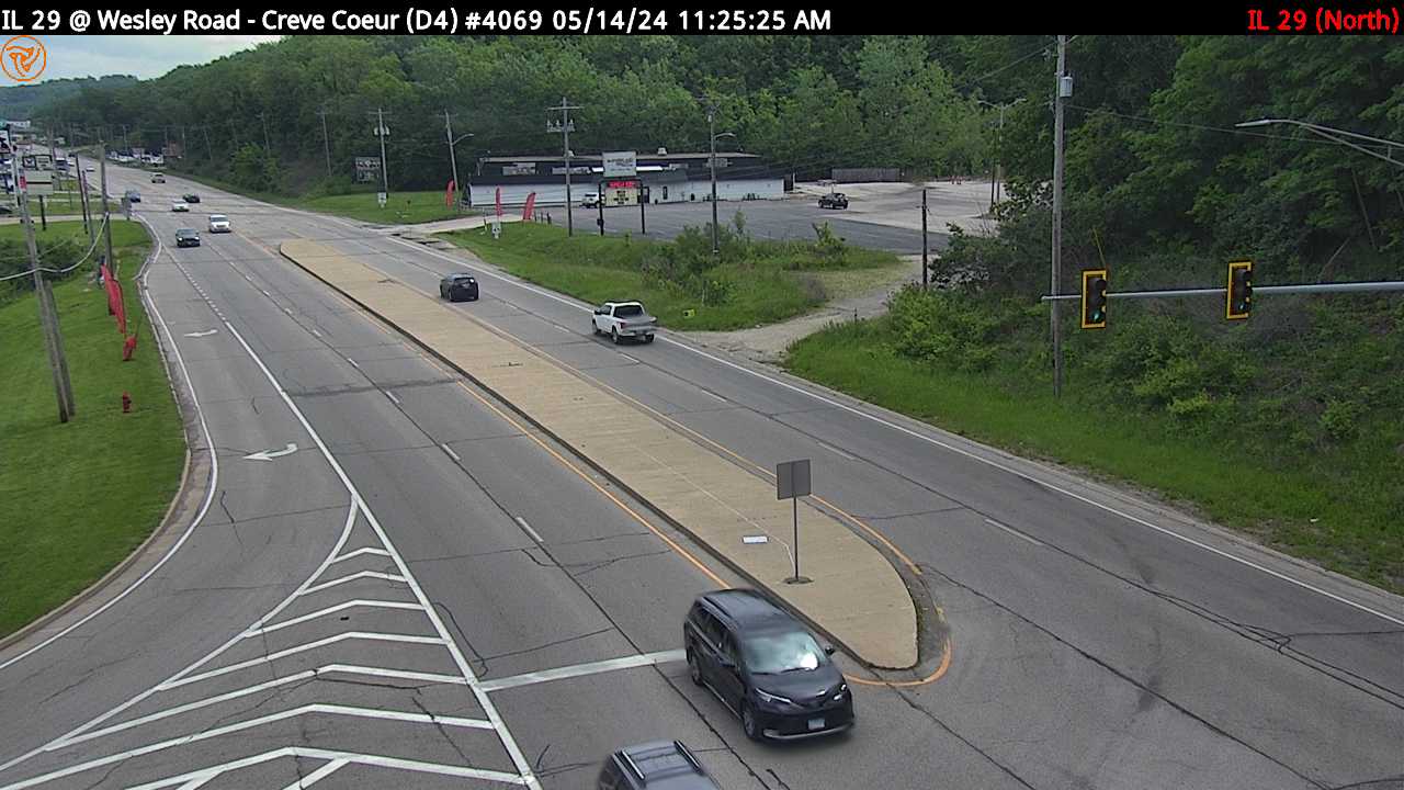 Traffic Cam IL 29 at Wesley Rd. (#4069) - N Player