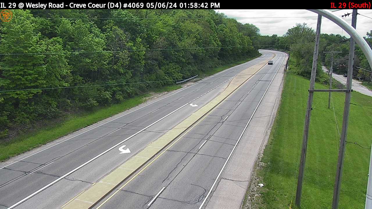 Traffic Cam IL 29 at Wesley Rd. (#4069) - S Player