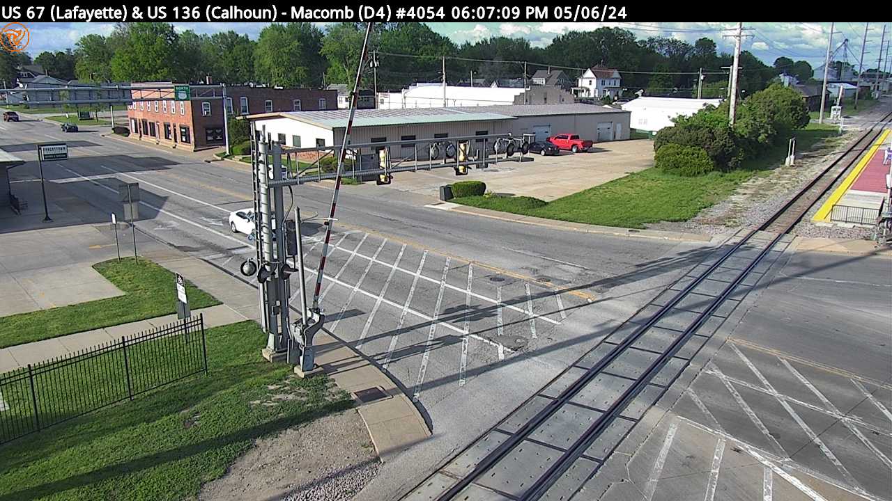 US 67 (Lafayette St.) at US 136 (Calhoun St.) (#4054) - N Traffic Camera