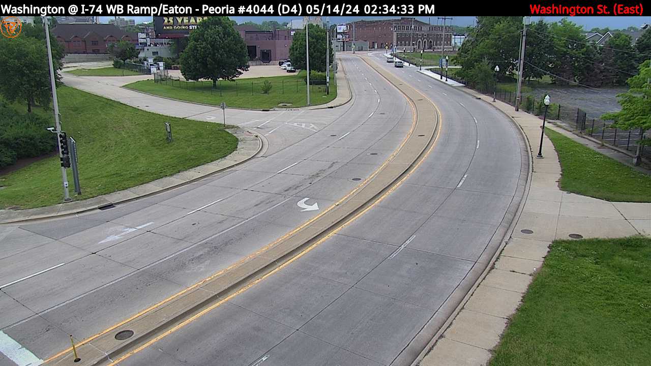 Traffic Cam US 24 (Washington St.) at I-74 WB Ramp/Eaton St. (#4044) - E Player