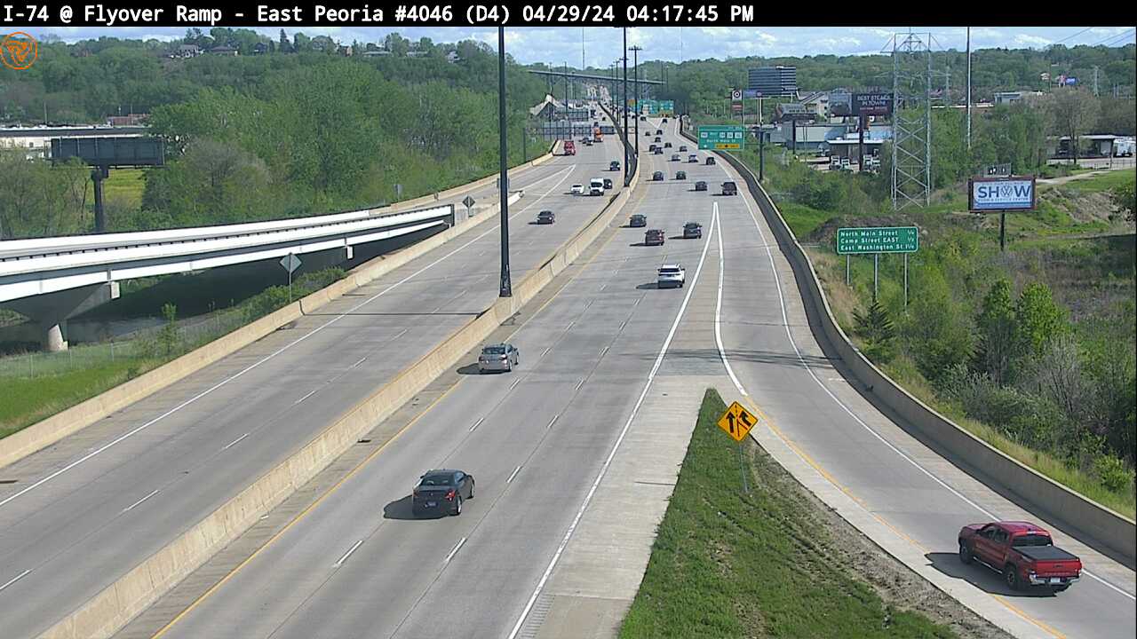 I-74 East Peoria Flyover Ramp (#4046) - E Traffic Camera