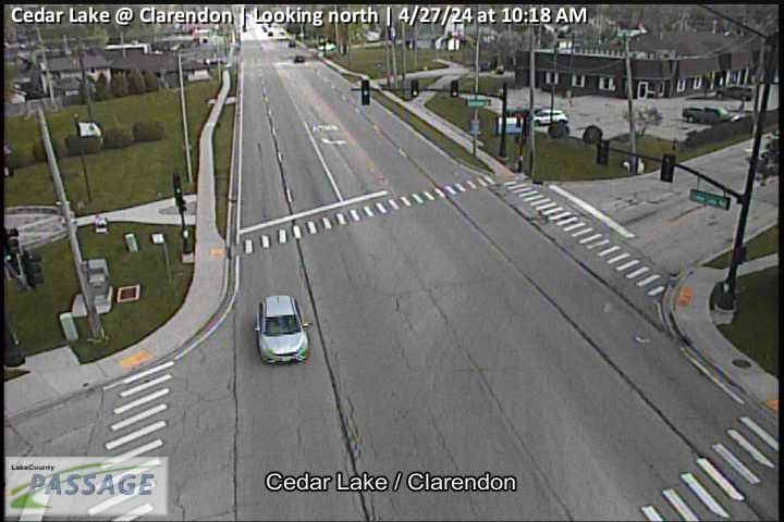 Cedar Lake at Clarendon - N Traffic Camera