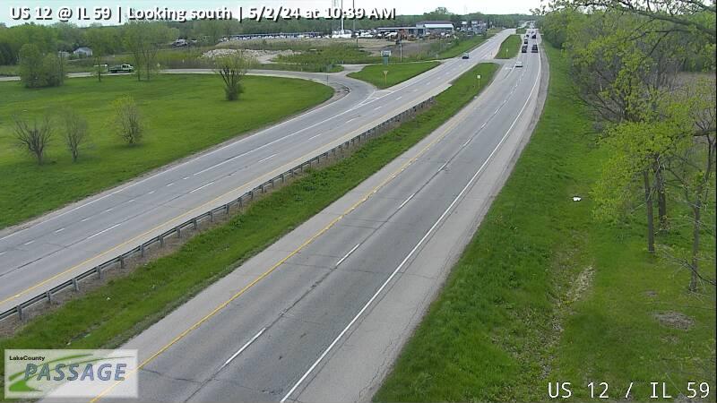 Traffic Cam US 12 at IL 59 - S Player