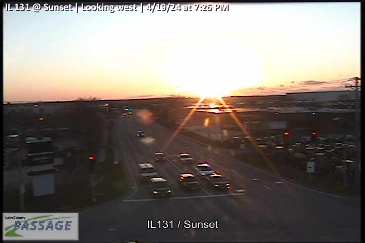 Traffic Cam IL 131 at Sunset - W Player