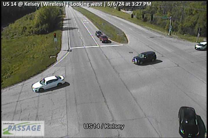 US 14 at Kelsey (Wireless) - W Traffic Camera